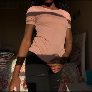 Light pink casual tee
